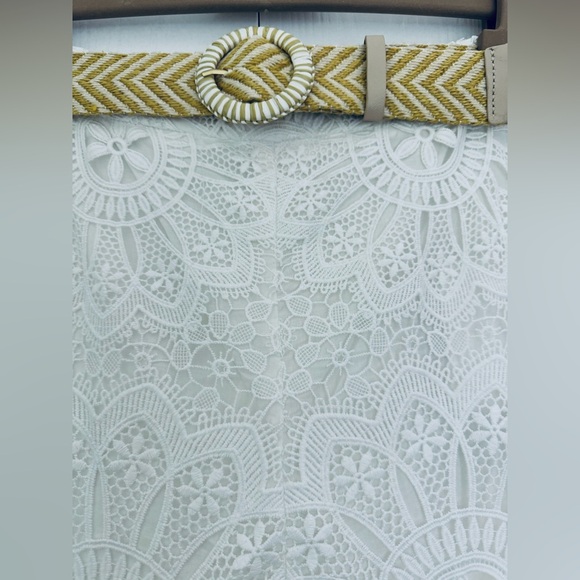 ‼️Final price Zimmermann Chintz Doily Lace High Waist wide leg Pants Ivory - Picture 10 of 17